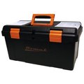 Totalturf 23 Inch Plastic Tool box with Tray and Dividers TO2586540